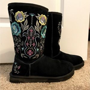 UGGs, style Juliette. Black suede size 7